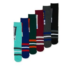 NEW My Hero Academia Anime Socks 6 Pair CREW SOCKS Men Size 8-12 Bioworld